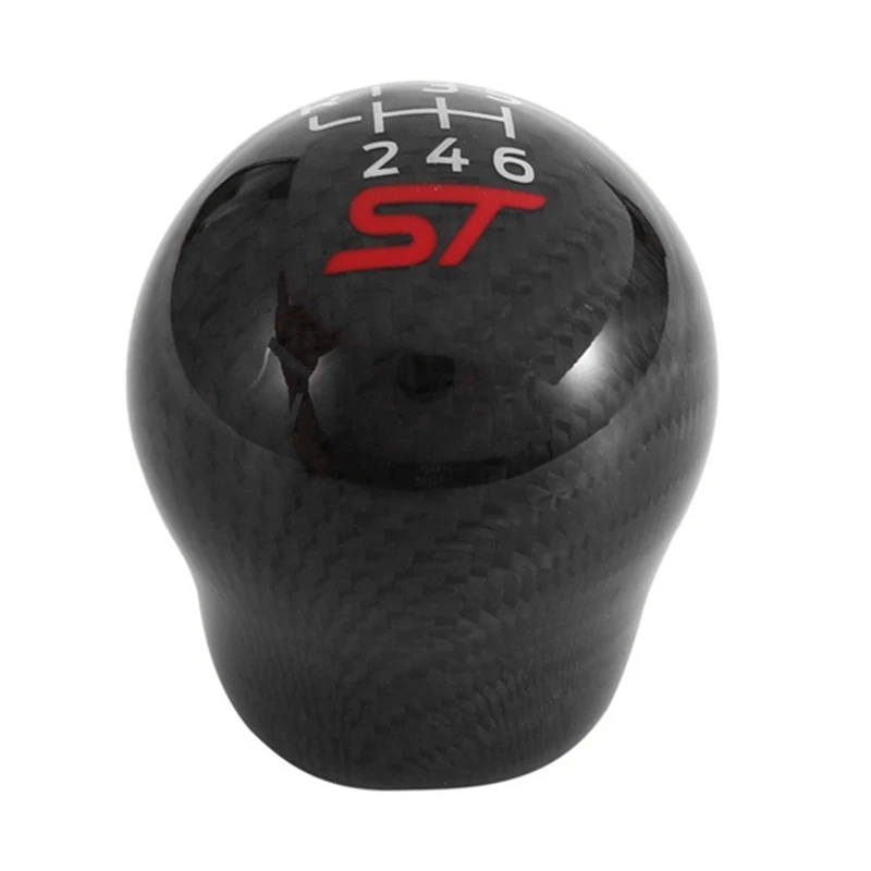 

6 Speed Car Racing ST Carbon Fiber Gear Shift Knob for Ford Focus ST RS Fiesta ST