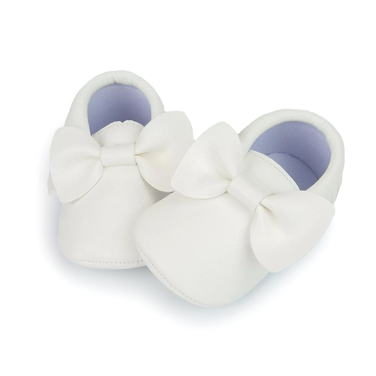 حذاء مشي كاجوال لحديثي الولادة ، قوس بلون ثابت ، حذاء بشرابة من البولي يوريثلين ، مانع للانزلاق ، نعل قطني ناعم ، أنثى ، جديد #2