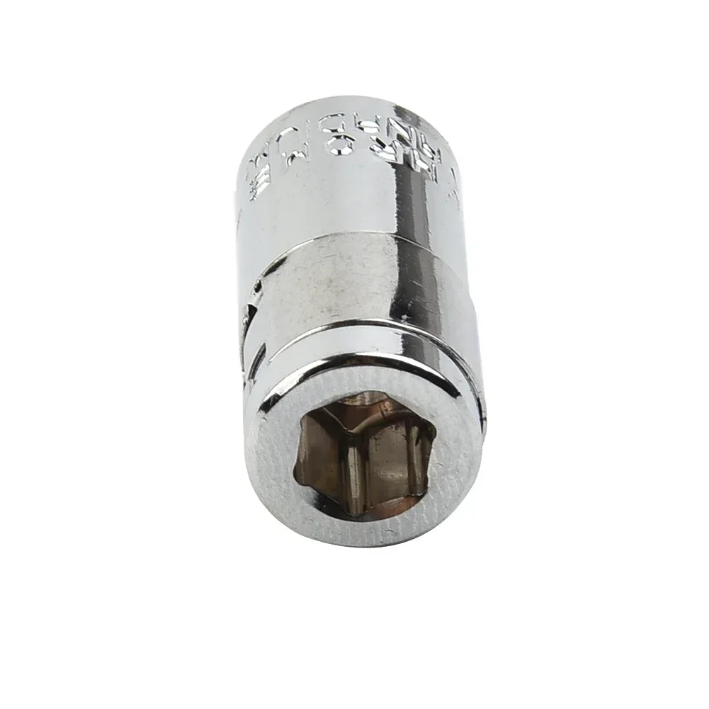 1/4 Inches Square Drive To Hexagon Manual Chrome Vanadium Steel Socket For Screwdriver Bits Socket Adapter Chamfer Converter