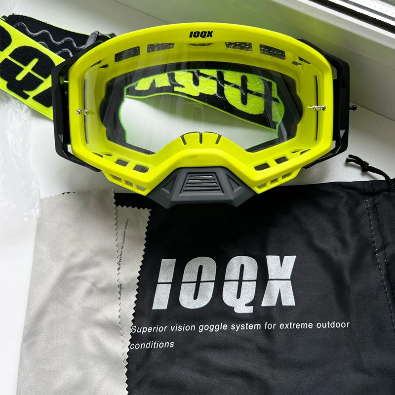 IOQX-Gafas de motocicleta Mtb para hombre, lentes de carreras de Motocross, ciclismo