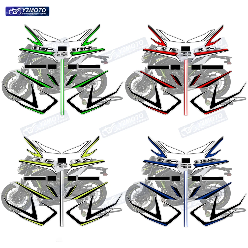 For Z650 ER650 Z650 ER 650 Ninja Motorcycle Accessories Full Car Racing Bodywork Fairing Sticker Decal Whole Car Stickers Kit