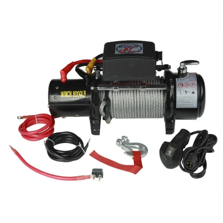 AC/DC cooper motor 4500lb electric winch 24 volt electric winch 12 volt