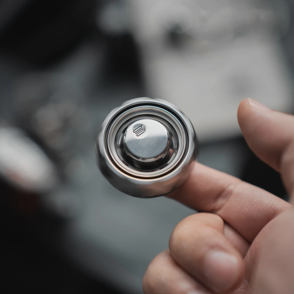 LAUTIE BIT-05 Metal Fidget Spinner Slider EDC juguetes antiestrés sensorial TDAH herramienta de enfoque juguetes inquietos giro suave y silencioso