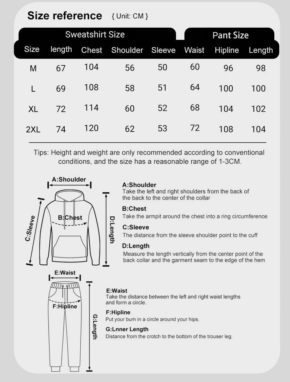 2 Pcs Pullover Set Mens Italy Flag Letter Printing Sweatpants Casual Loose Fleece Warm Hoody Sporty Pants Winter Pocket Clothes view 6