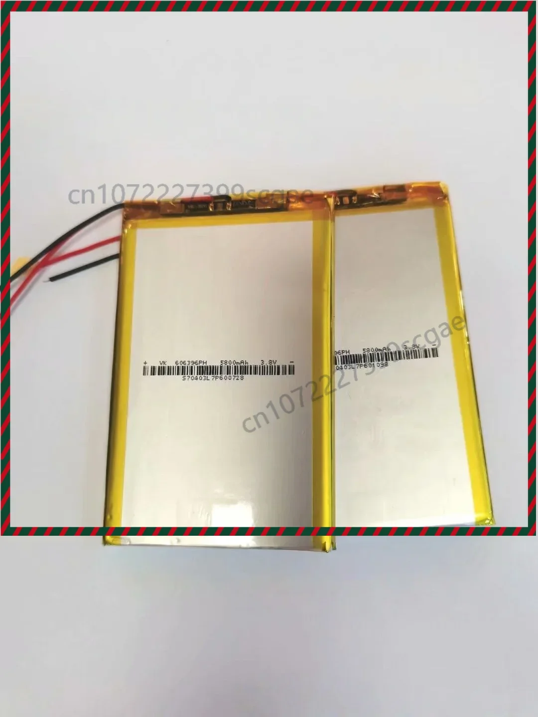 High-capacity 606396 Li-Polymer 5800mAh 3.8V Battery for Medical Products Fast Charging Power Supply