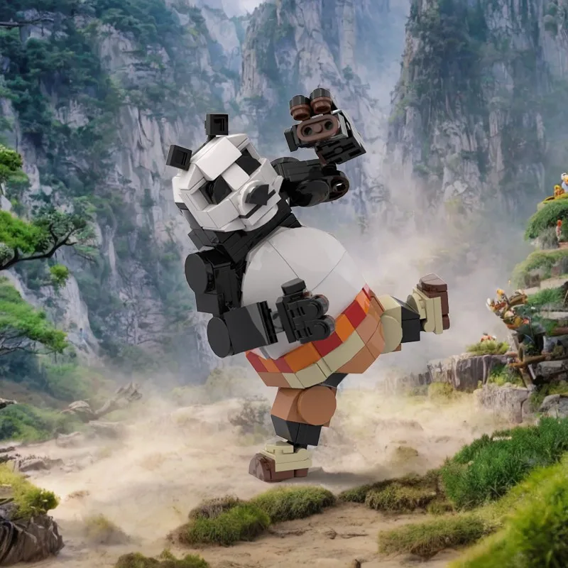 

269PCS Moc Po The Dragon Warrior Cartoon Figure Building Blocks Gift for Kids Creativity and Operational Ability Training