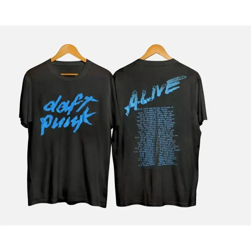Редкая винтажная футболка Daft Punk Alive Tour 2007 года