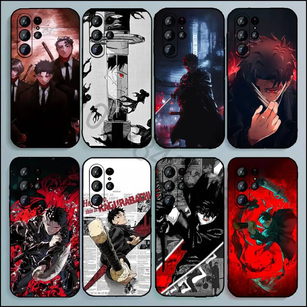 Capa de telefone C-Chihiro para Samsung Galaxy A20,21s,22,31,32,52,71,80,A91,5G Capa colorida para smartphone bonita