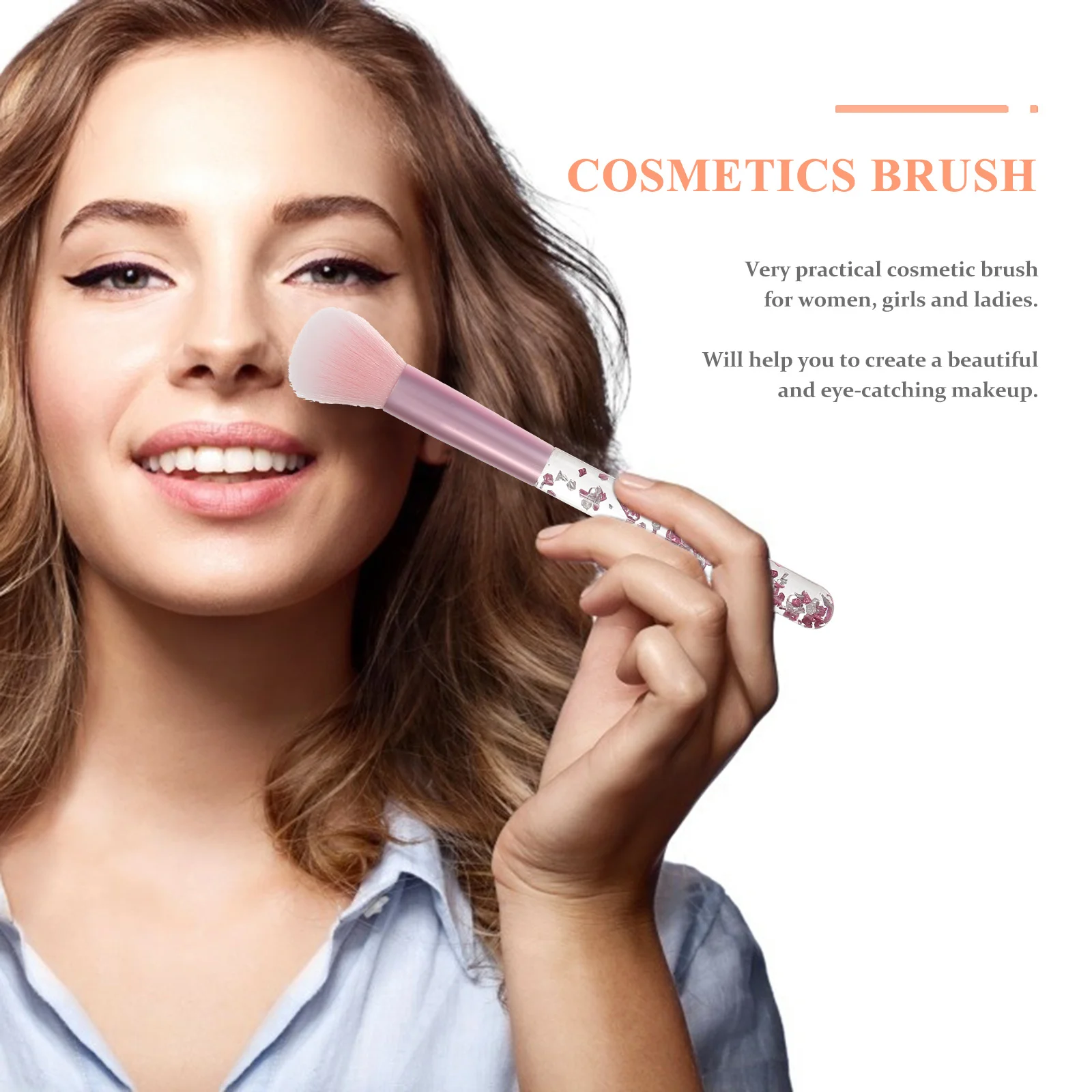 Set di pennelli per trucco professionale da 7 pezzi Strumenti portatili compatti Correttore per sfumare ombretti per il trucco del viso