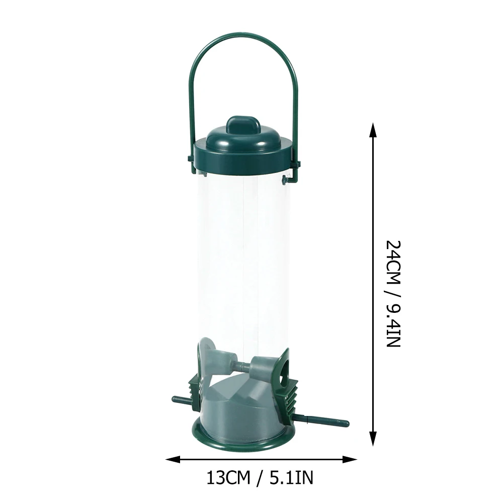 

2Pcs Bird Feeder Stable Plastic Garden Decoration Outdoor Wild Bird Attracting Hanging Feeding Station for Sparrow Goldfinch