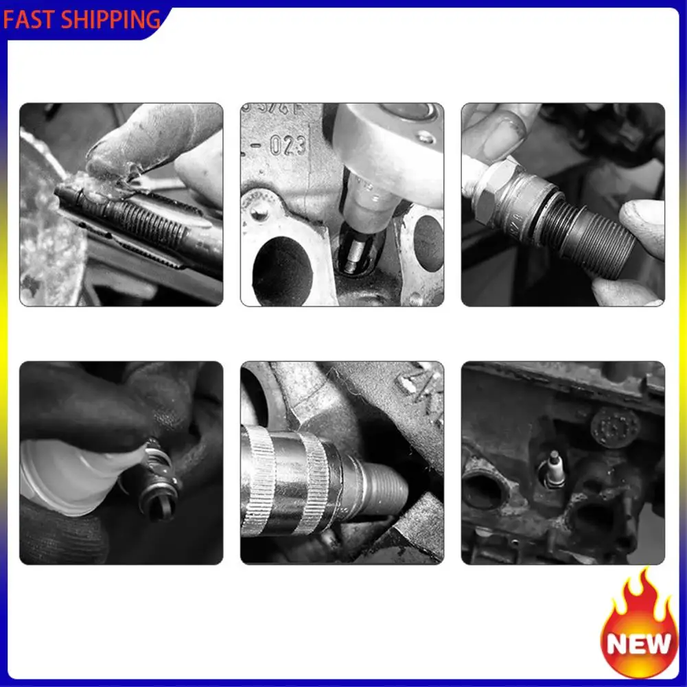 Tendencia caliente-16 unids/set práctica grifo de mantenimiento de coche nuevo para herramienta de bujía Auto automóviles recauchutado hilo de acero para vehículos