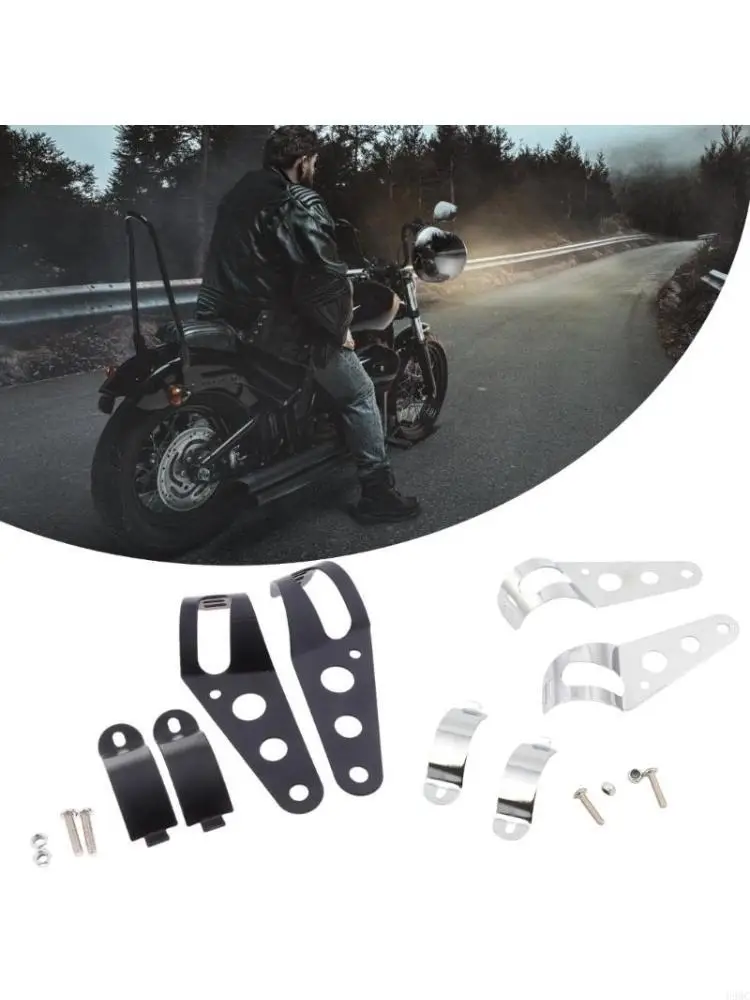 Adjustable Headlight Mount Bracket Holder Headlight Lamp Ear Bracket Motorbike Modification Accessory Easy Installation New