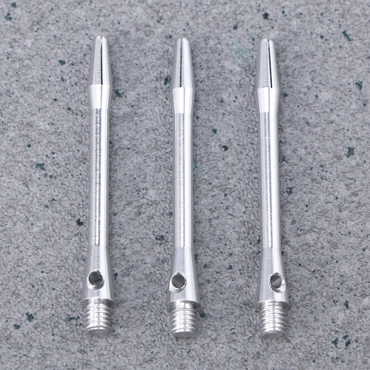 3pcs 45mm Aluminium Alloy Shafts Accessories Metal Stems Alloy Pole Rod with Standard 2BA Screw Thread (Silver)