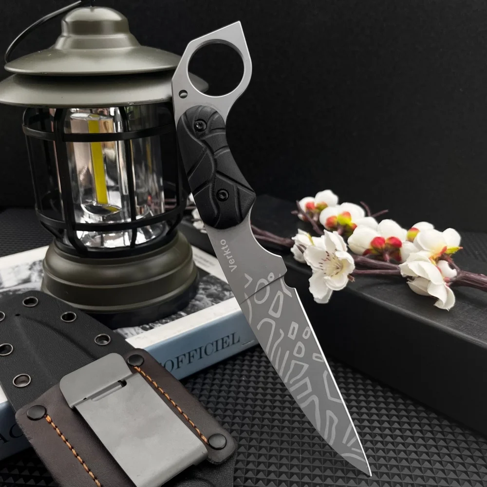 

Мужские подарки, многофункциональный прямой нож Верхо с ножнами K, тактический охотничий нож для выживания, EDC, многофункциональные инструменты для рыбалки на открытом воздухе