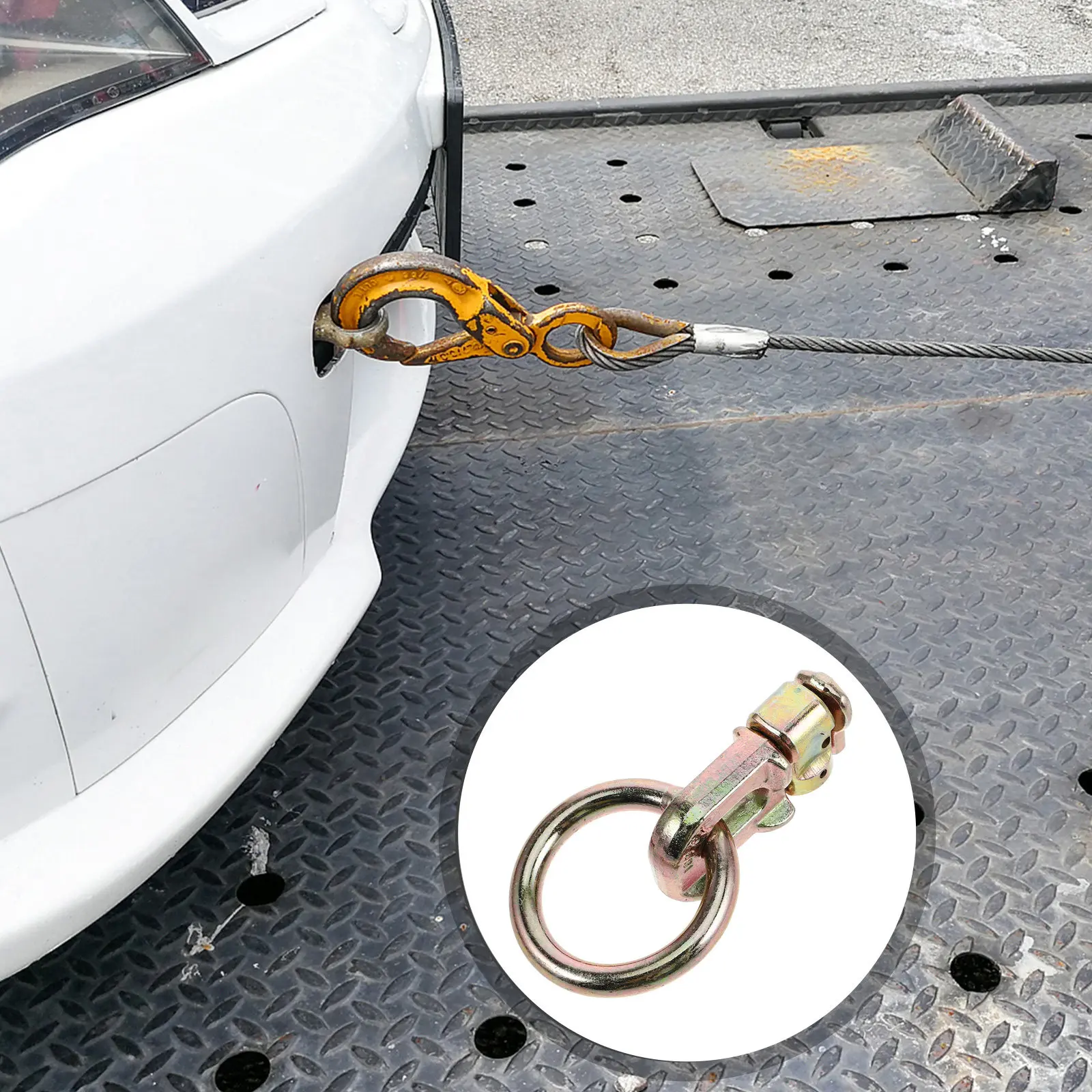 

Heavy Duty Mount Vertical Tie Down Cargo Lashing Rings Hooks for Truck Trailer Bed Anchor Points Tie Down