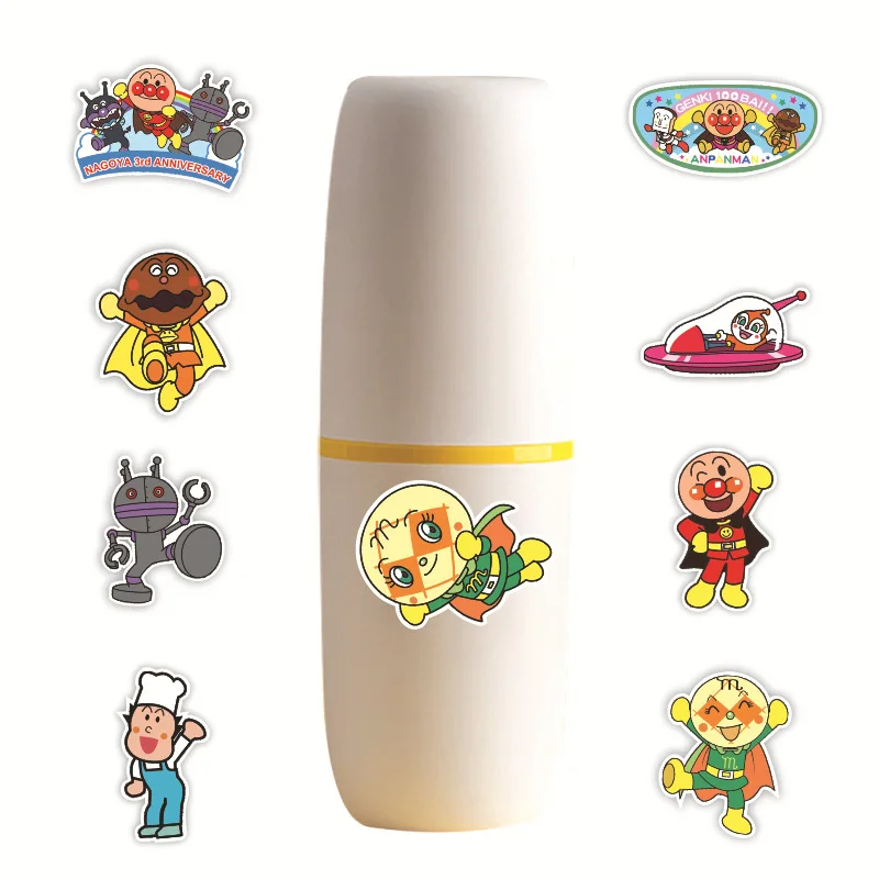 10/30/57pcs Anpanman Stickers Laptop Bicycle Guitar Skateboard Sticker Kid DIY Graffiti Waterproof Stickers Toy