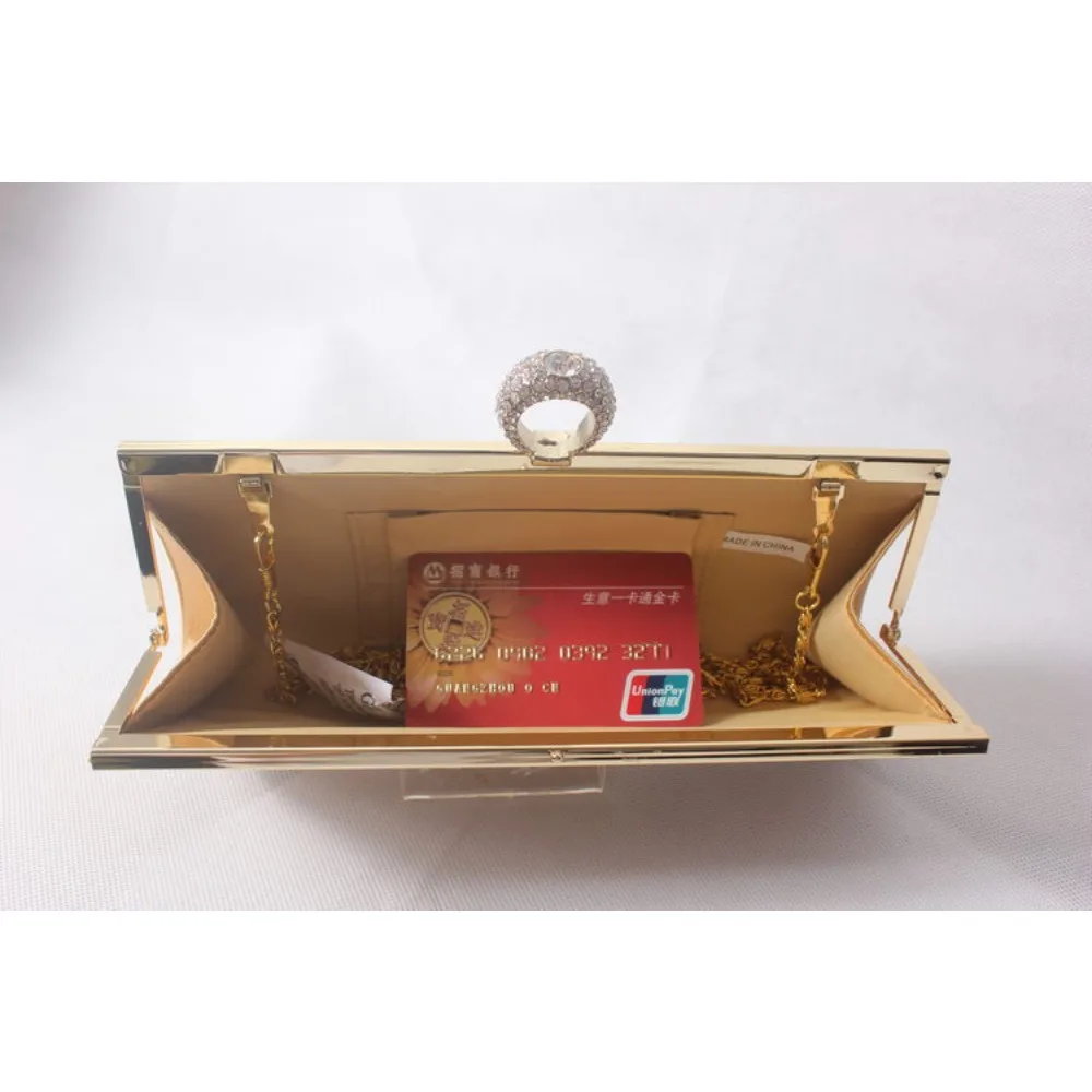 

Full Diamond Dinner Diamond Clutch Bag Bridal Banquet Ring Head Women's Luxury Evening Purse For Women Bolsos De Mujer Tendencia