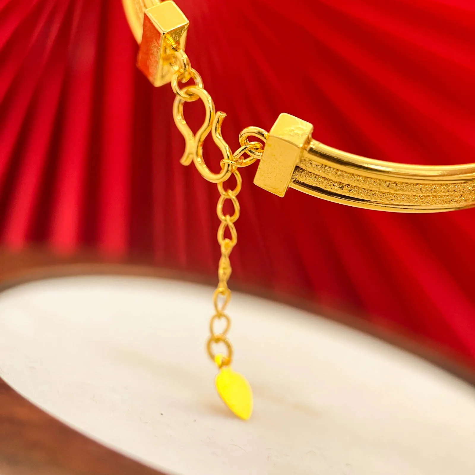Hot style Bohemian multi-ring opening one-piece 9999 24K real gold bracelet fashionable and trendy women's best-selling jewelry