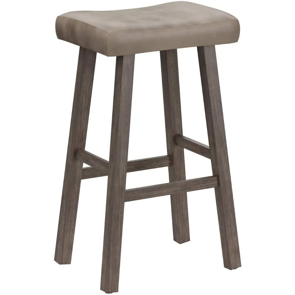 

Hillsdale Furniture Saddle Backless, Rustic Gray Bar Stool