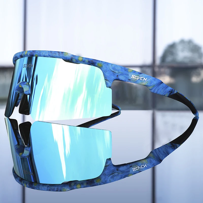 

SCVCN Sunglasses Cycling MTB Sports Cycling Glasses Goggles Bicycle Bike Glasses Men's Women Cycling UV400 Hiking Eyewear
