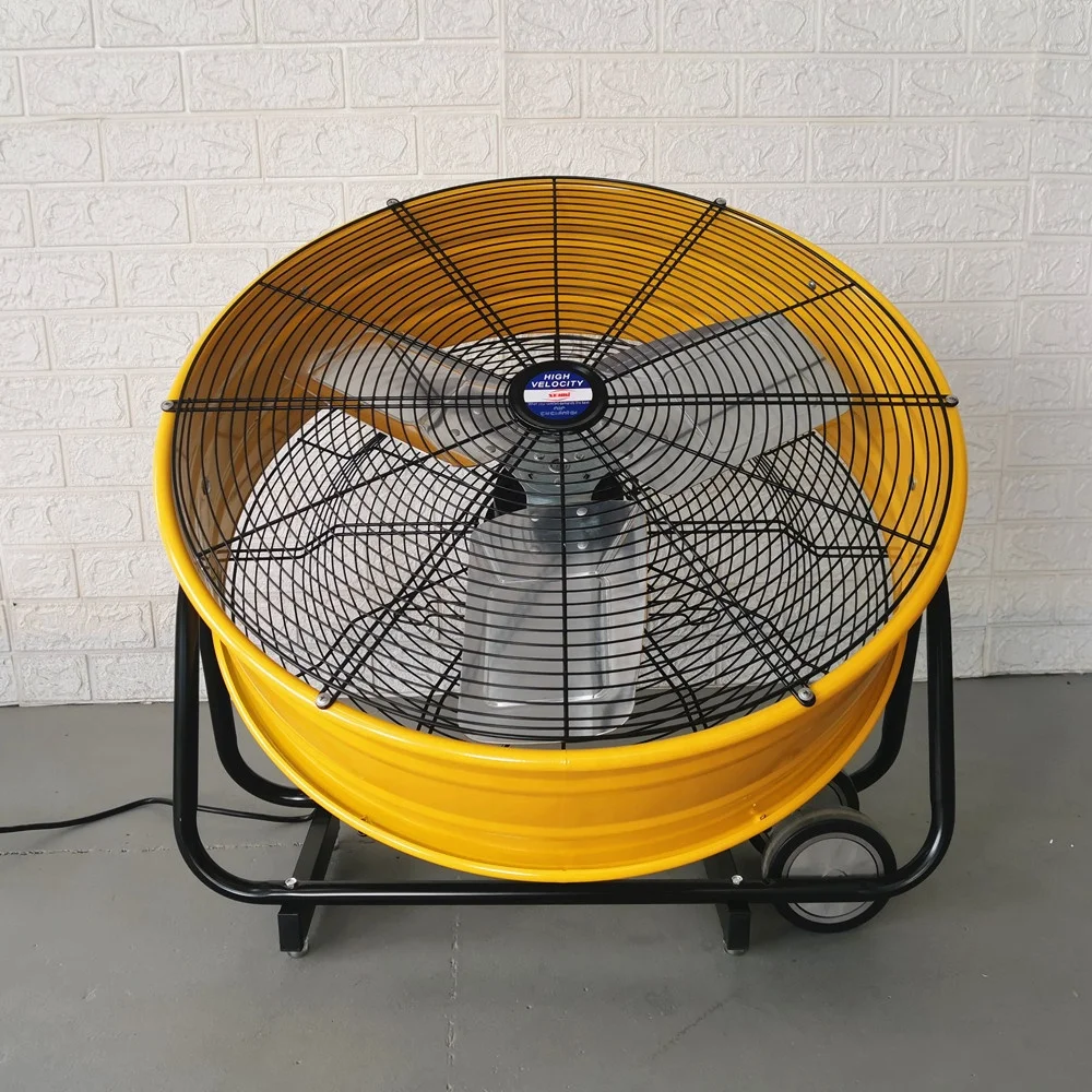 High Capacity Strong Wind Low Noise 24" Inch Outdoor Silent Industrial Electric Drum Tube Fan Industrial Fans Direct