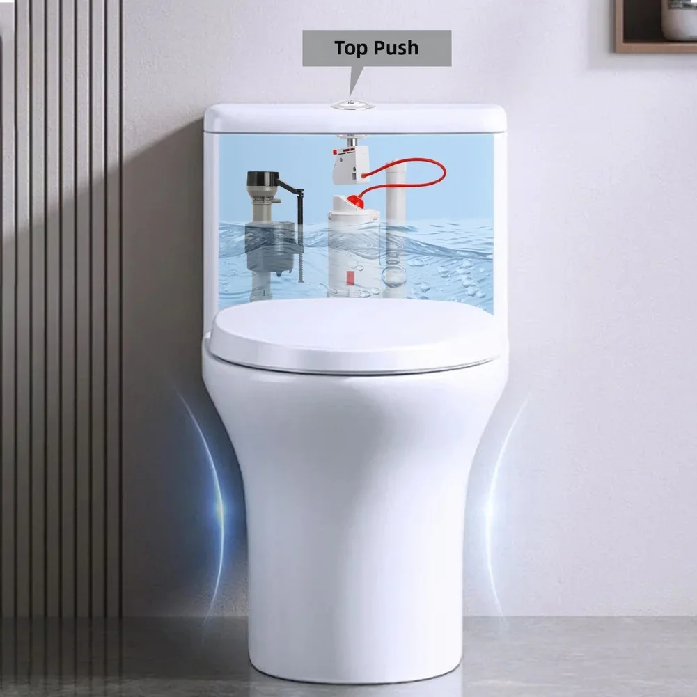 Dual flush toilet tank button 2 inch replacement valve drain valve accessories for easy installation and durability