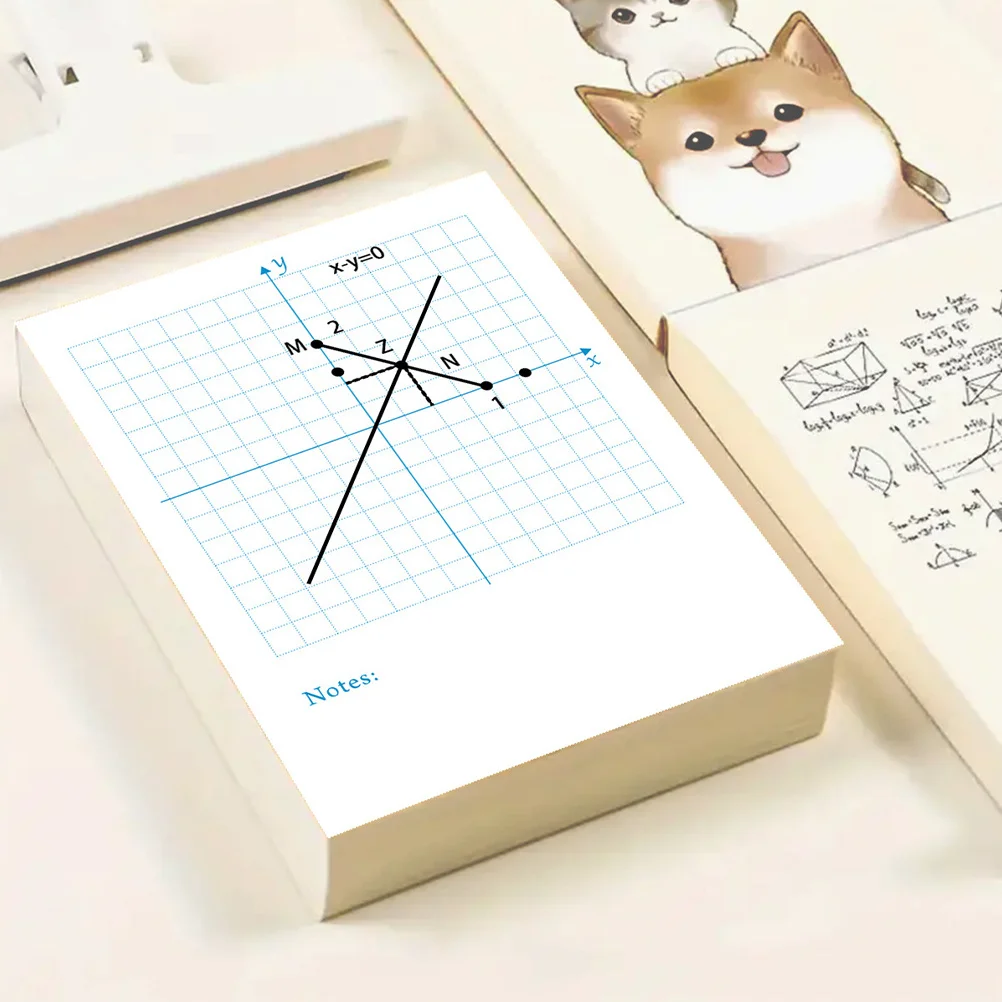 4 Xy Coordinate Notepads Practice Notebooks for Math Exercises Graphing Sheets Math Drawing Papers