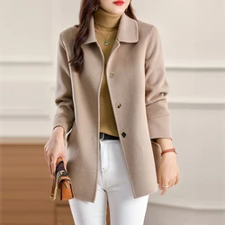 High-End Double-Sided Wool Coat Women's Long Autumn And Winter New Temperament Wool Woolen Coat