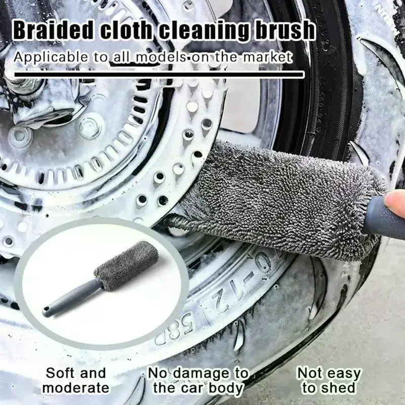 11Pcs Car Wash Cleaning Kits Microfiber Towels Blush Sponge Wash Glove Polish Care Applicator Pads Car Wash Accessories