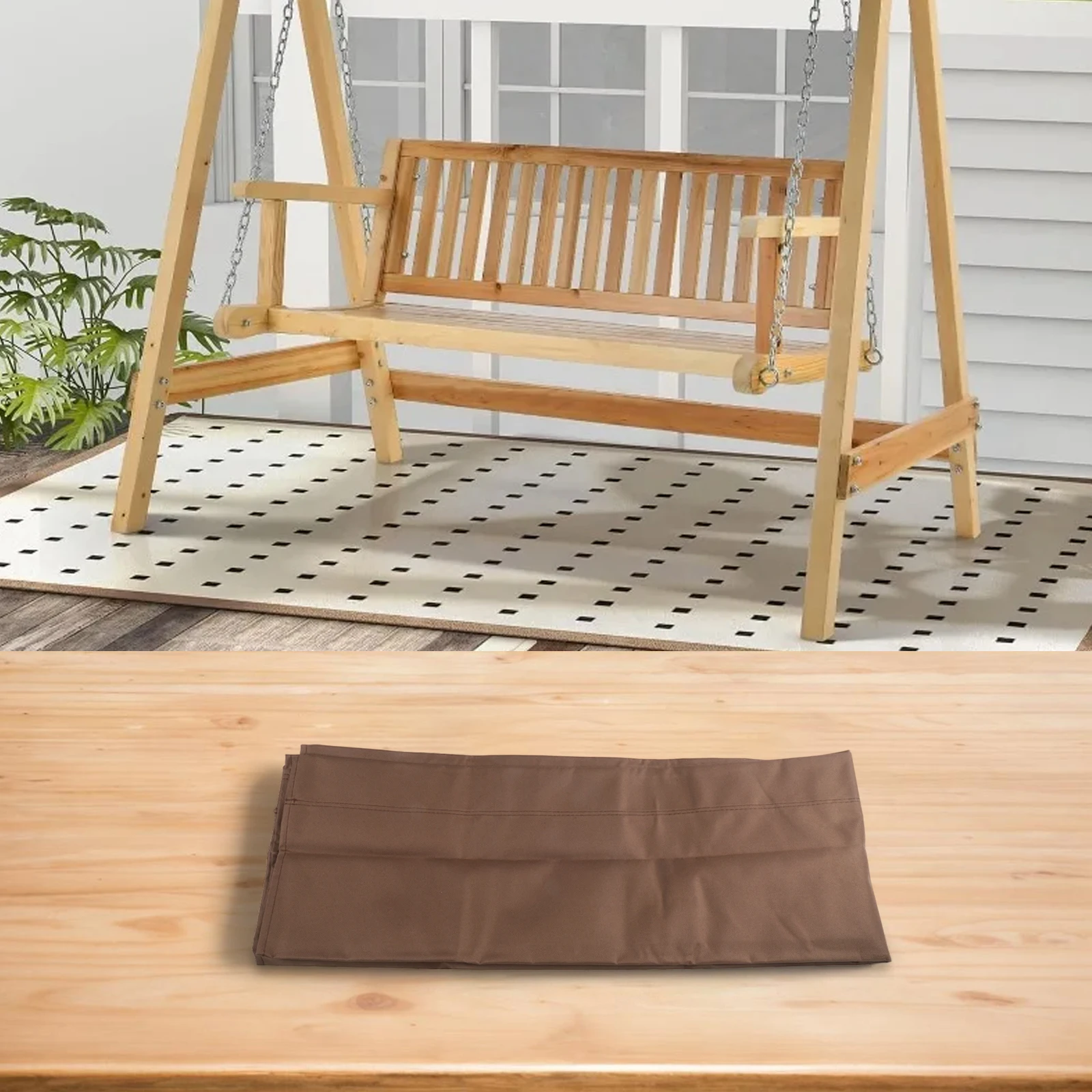 غطاء أرجوحة خفيف الوزن، غطاء أرجوحة للحديقة، حماية أثاث الحدائق، ديكور حديقة أنيق، سهل التركيب