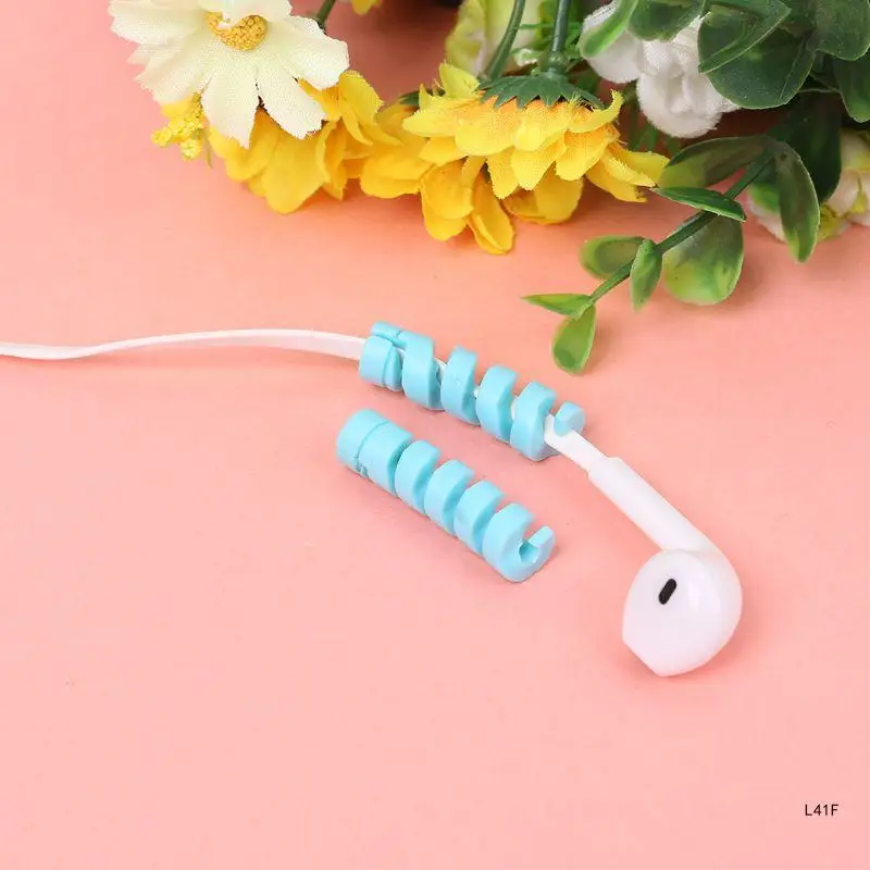 2pcs/set Cable Protector Bobbin Winder Data Line for Case Rope for Protection Spring Twine 2.5mm Thickness for Phone Ear