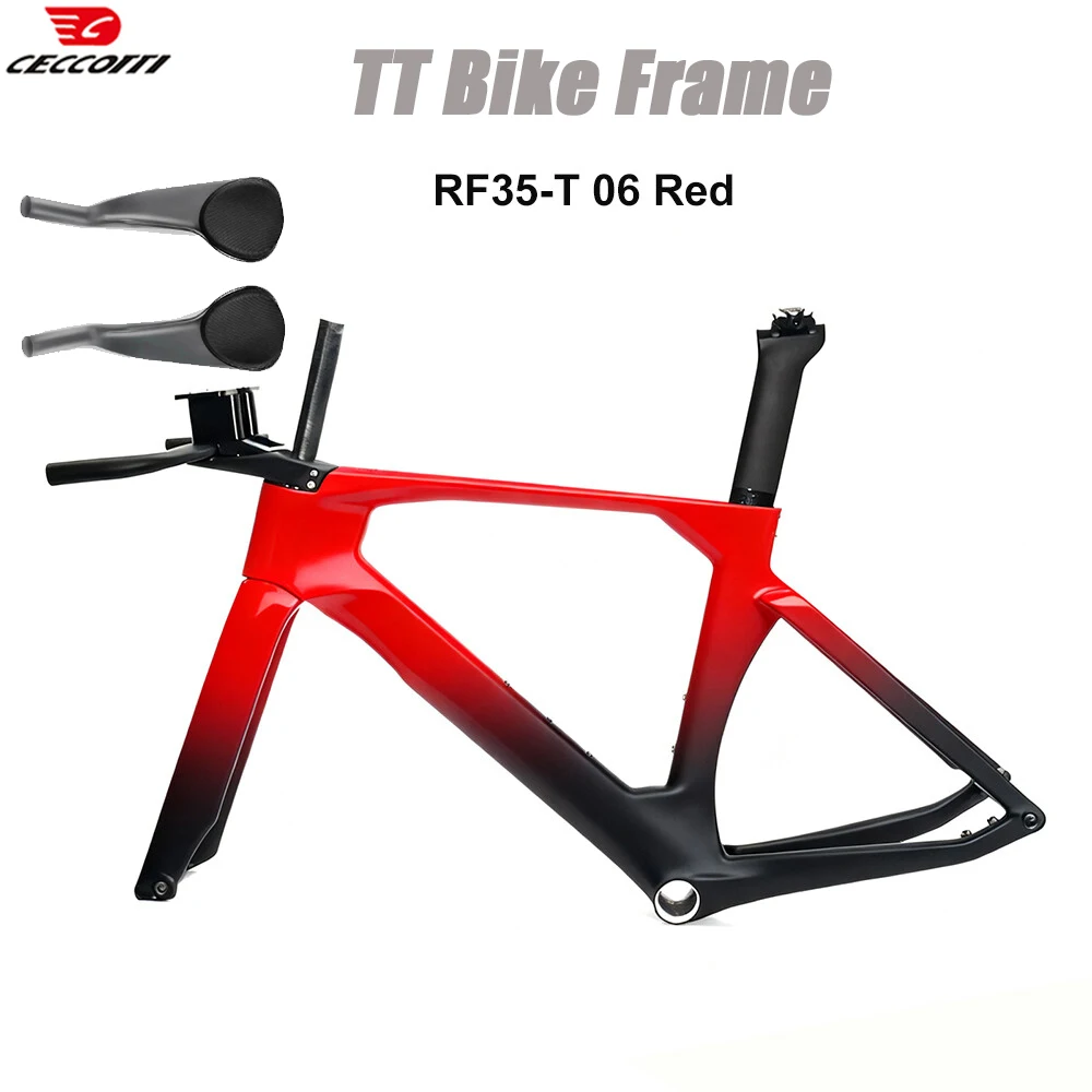 

CECCOTTI Factory TT Bike Frame T47BB Disc Brake carbon frame fully hidden cable Bicycle Frameset