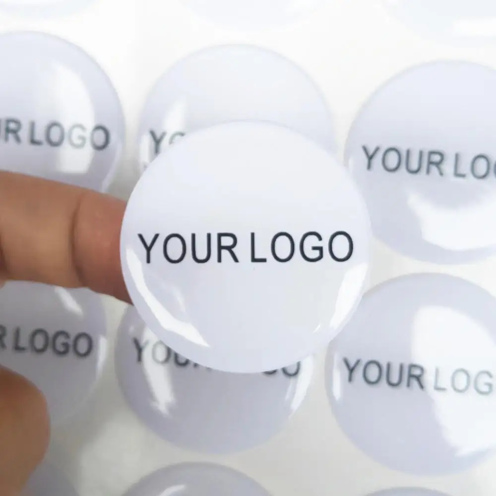 Custom 3D Soft Epoxy Dome Stickers Transparent Self Adhesive Crystal Resin Labels Waterproof  Tags for Logo/Personalized Sticker