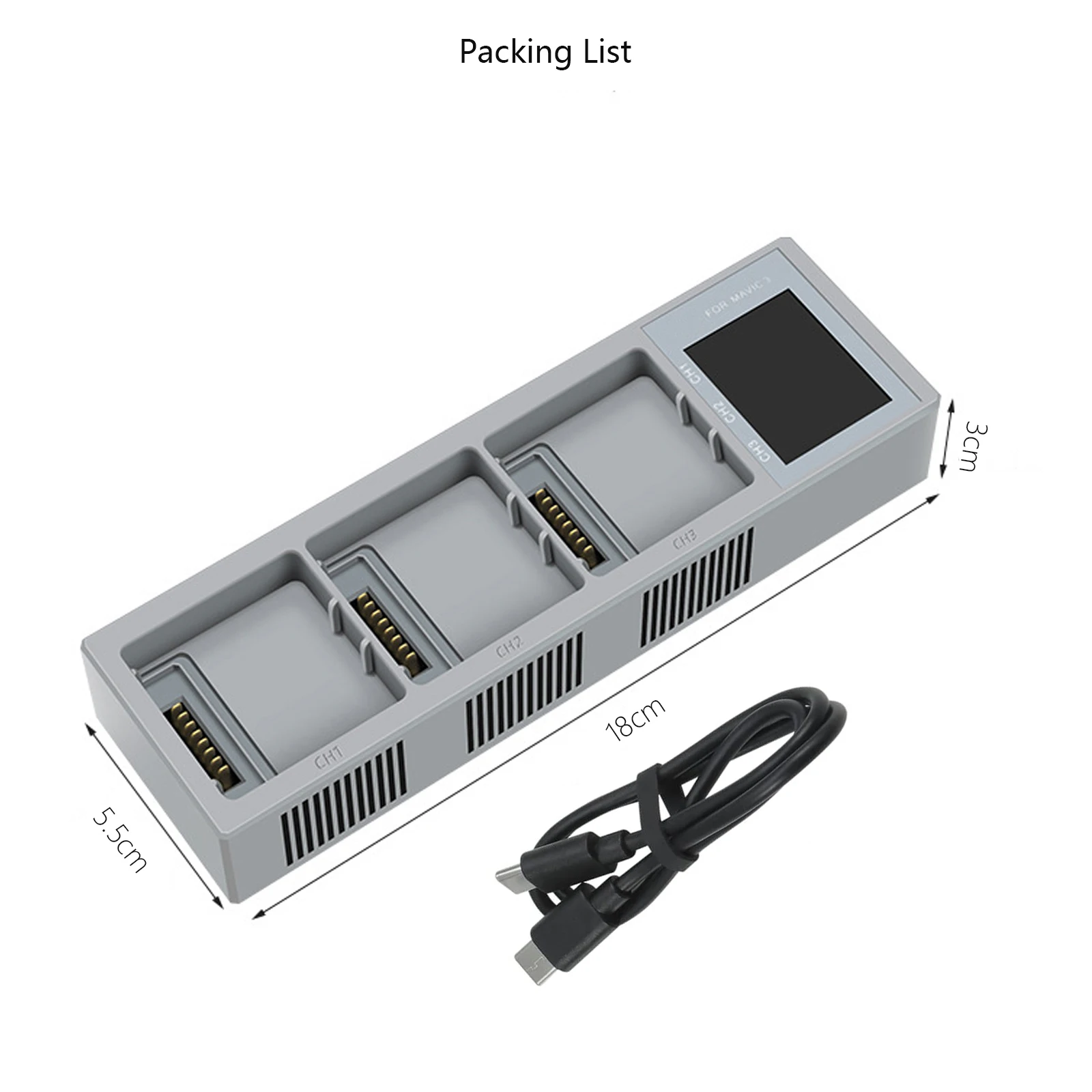 For Mavic 3 Pro Battery Charging Hub Mavic 3 Battery Charger for DJI Mavic 3 Series Intelligent Flight Charger Drone Accessories