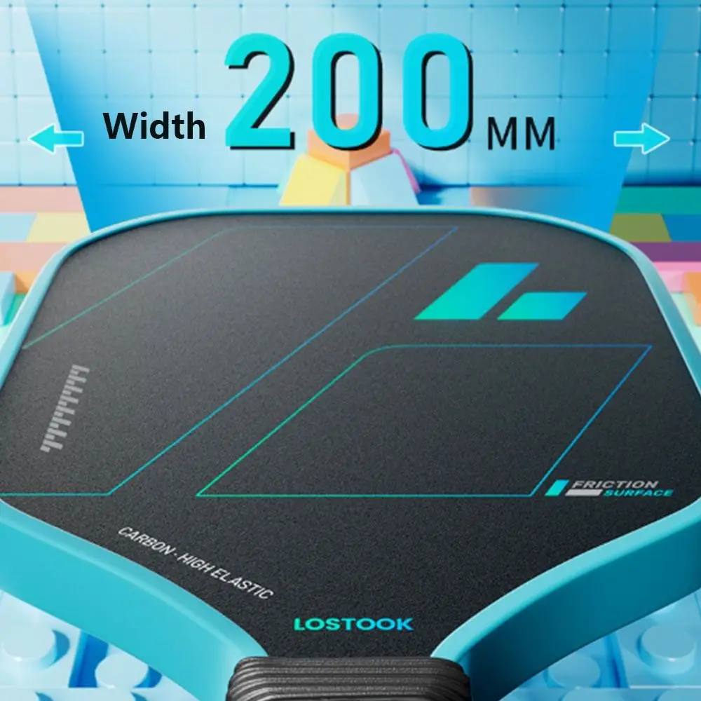 

Glass Fibre Face Pickleball Paddle Non Slip Grip Lightweight Pickleball Racquet Ribbed Handle Pickleball Training Equipment