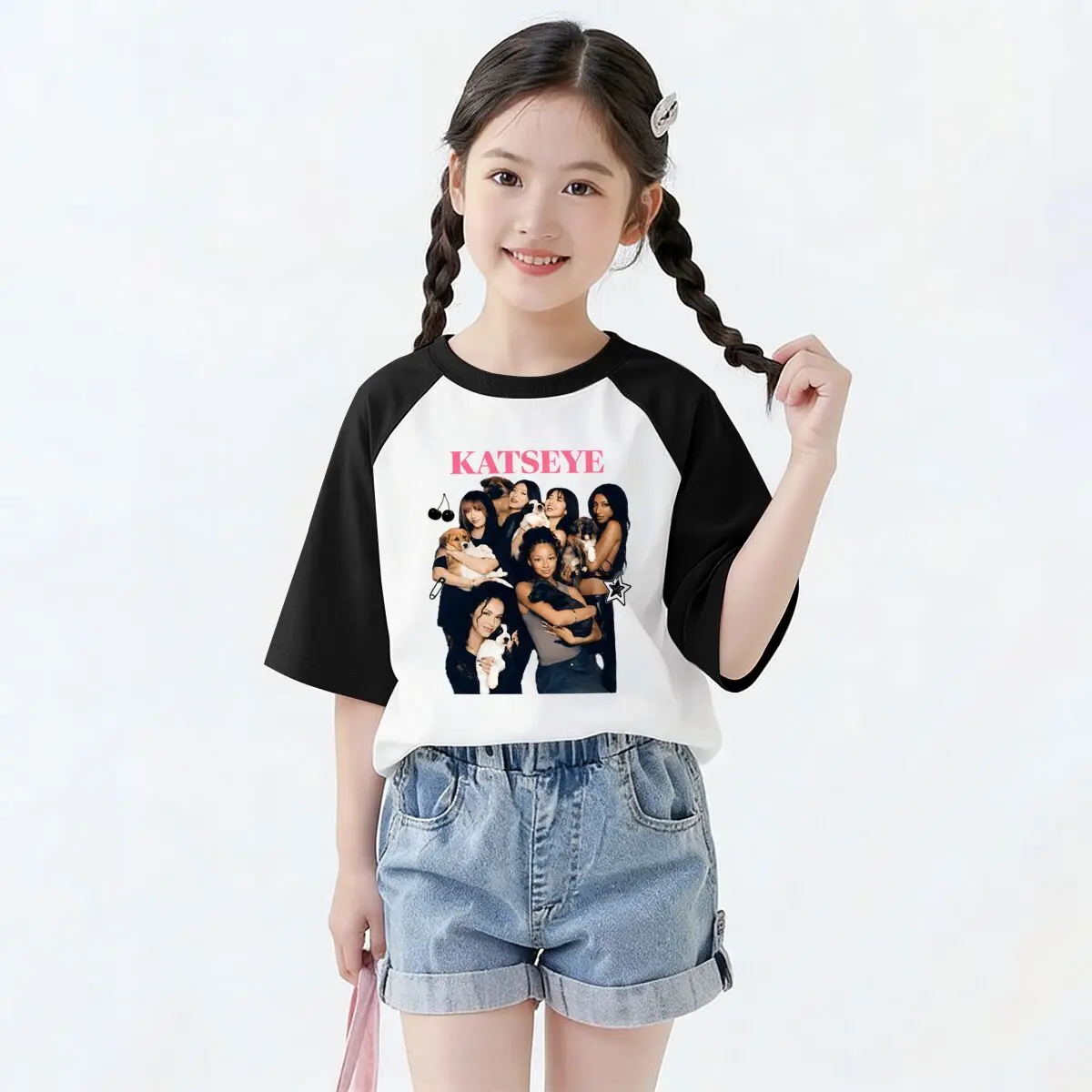 Youth Girl Pop Girl Group Katseye Print T Shirt Casual Vintage Singer Pattern Streetwear 100% Cotton Kids Katseye Tshirts 5 Youth Girl Pop Girl Group Katseye Print T Shirt Casual Vintage Singer Pattern Streetwear 100% Cotton Kids Katseye Tshirts 5
