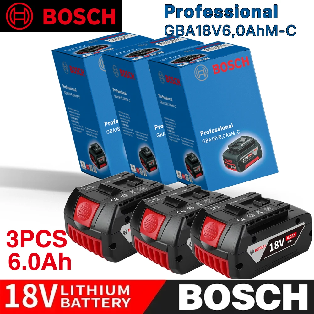 

Быстрая доставка, оригинальный литий-ионный аккумулятор BOSCH Professional 21700, 18 В, 6 Ач, замена для BAT609 BAT609G BAT618 BAT618G