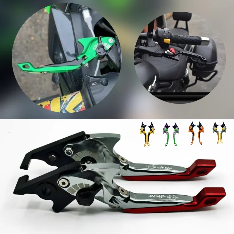 

For Kawasaki Z750S 2006 2007 2008 Motorcycle Parts 3D Brake Lever Set Foldable Adjustable Handle Levers 2006-2008 Z750S