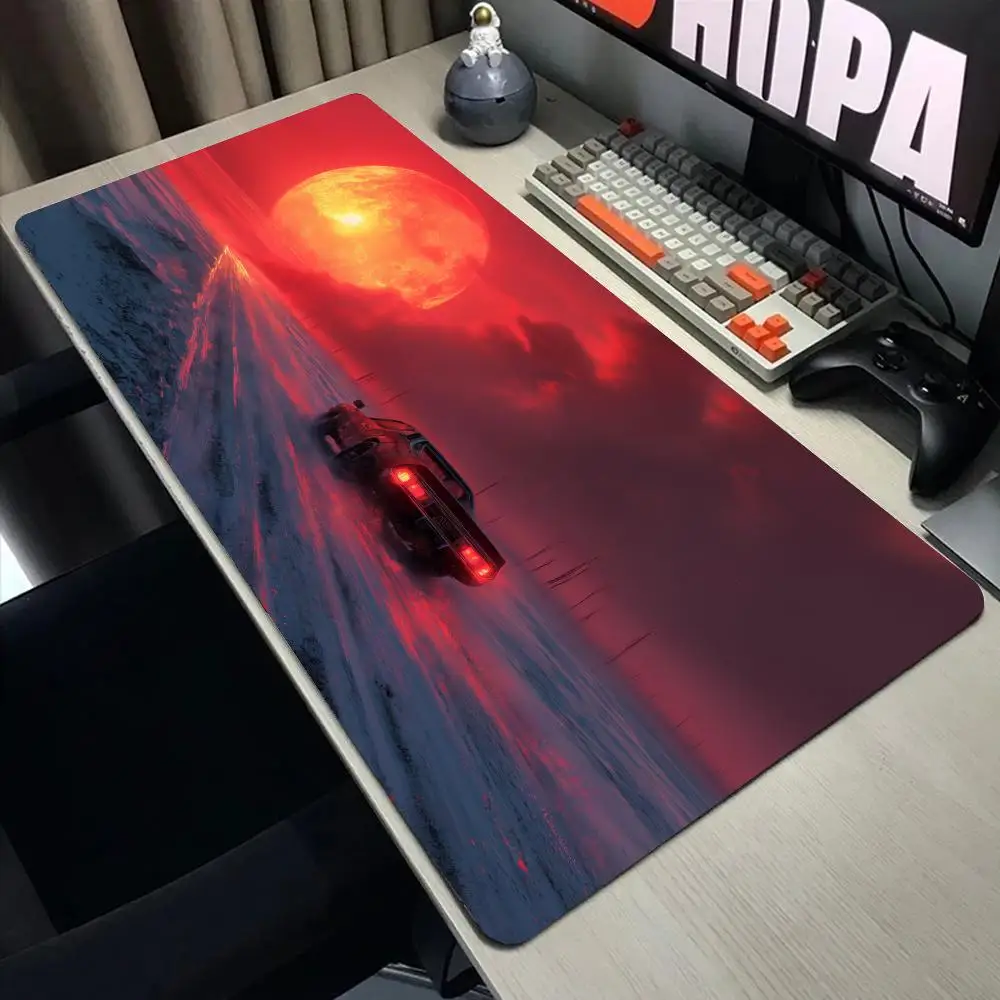 

Спортивный автомобиль Пейзаж Коврик для мыши XL Компьютерные аксессуары Коврики для офисного игрового стола XXL Противоскользящие коврики для игровой клавиатуры Коврики для мыши Настольные коврики