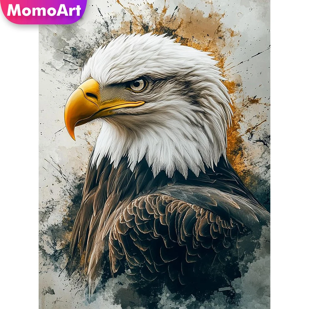 Momoart New Arrival Diamond Painting Eagle Animal DIY Embroidery Picture Rhinestones Diamond Mosaic Bird Craft Kit Handmade Gift