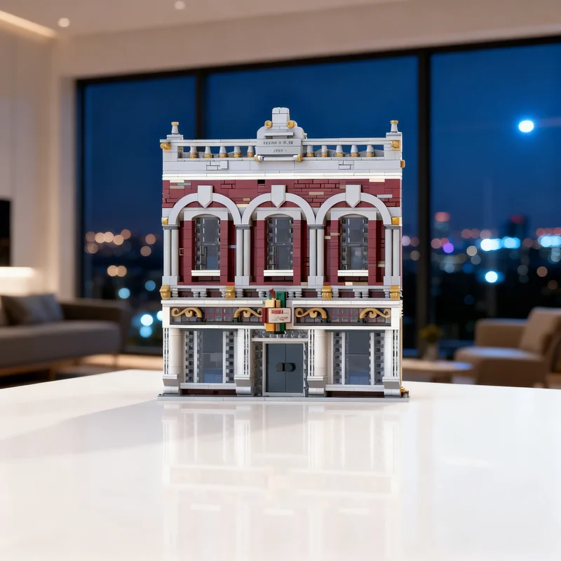 

5397 деталей MOC Osceola Lounge: Модульная модель городской улицы, строительные блоки, архитектурные игрушки, рождественские подарки, развивающие игрушки для детей, идеи для самостоятельной сборки