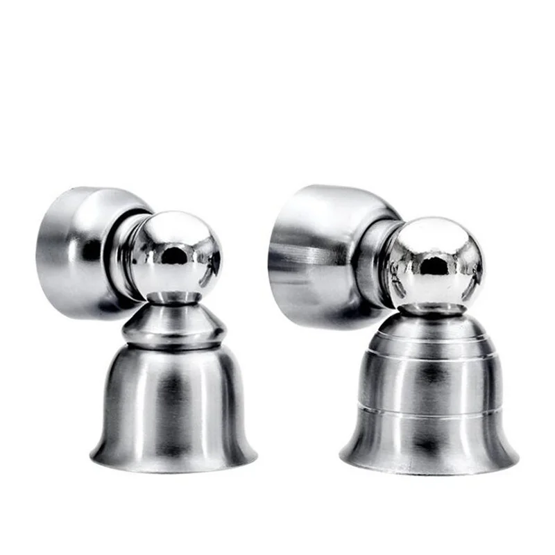 Stainless Steel Magnetic Door Stopper Sticker Toilet Glass Hidden Door Holders Catch Floor Non-punch Door Stop Door Hardware view 6