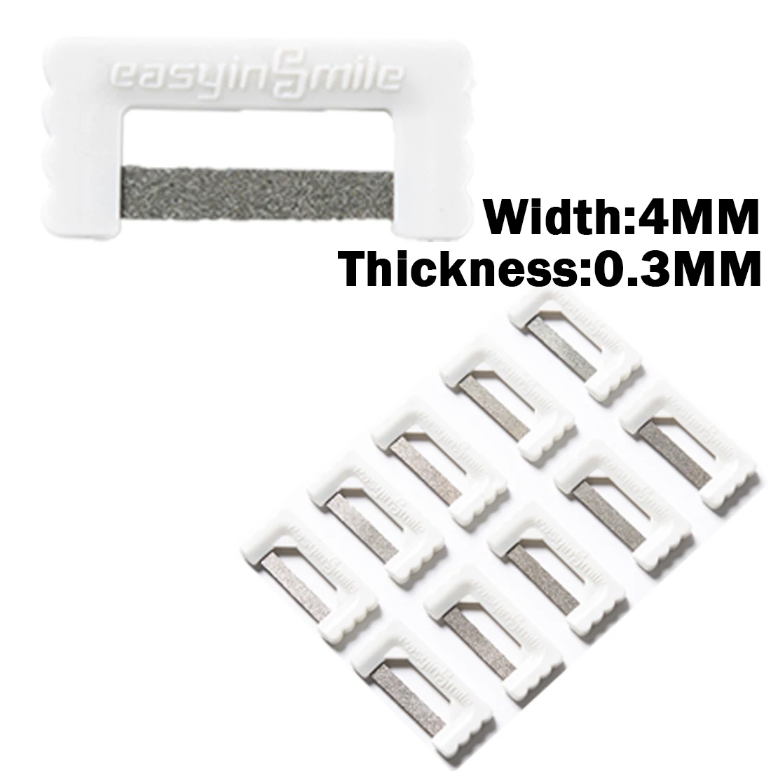 10Sizes Dental Orthodontic IPR IR Polishing Strips interproximal Reduction Strips Tooth Enamel Reduce Saws Abrasion Easyinsmile