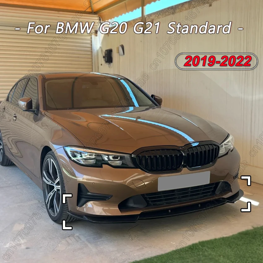 

Накладка-сплиттер на передний бампер для BMW 3 серии G20 G21 320i 325i Седан/Универсал, защита диффузора, элемент обвеса, 2019-2022, тюнинг