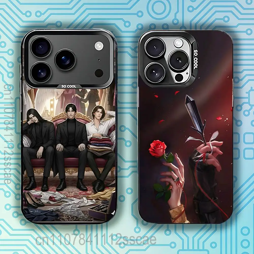 

Romance clubs Game Phone Case For iPhone 17,16,15,14,13,12,11,Pro,XS,Max,Plus,Mini,SE4,E Black Matte Shockproof Cover