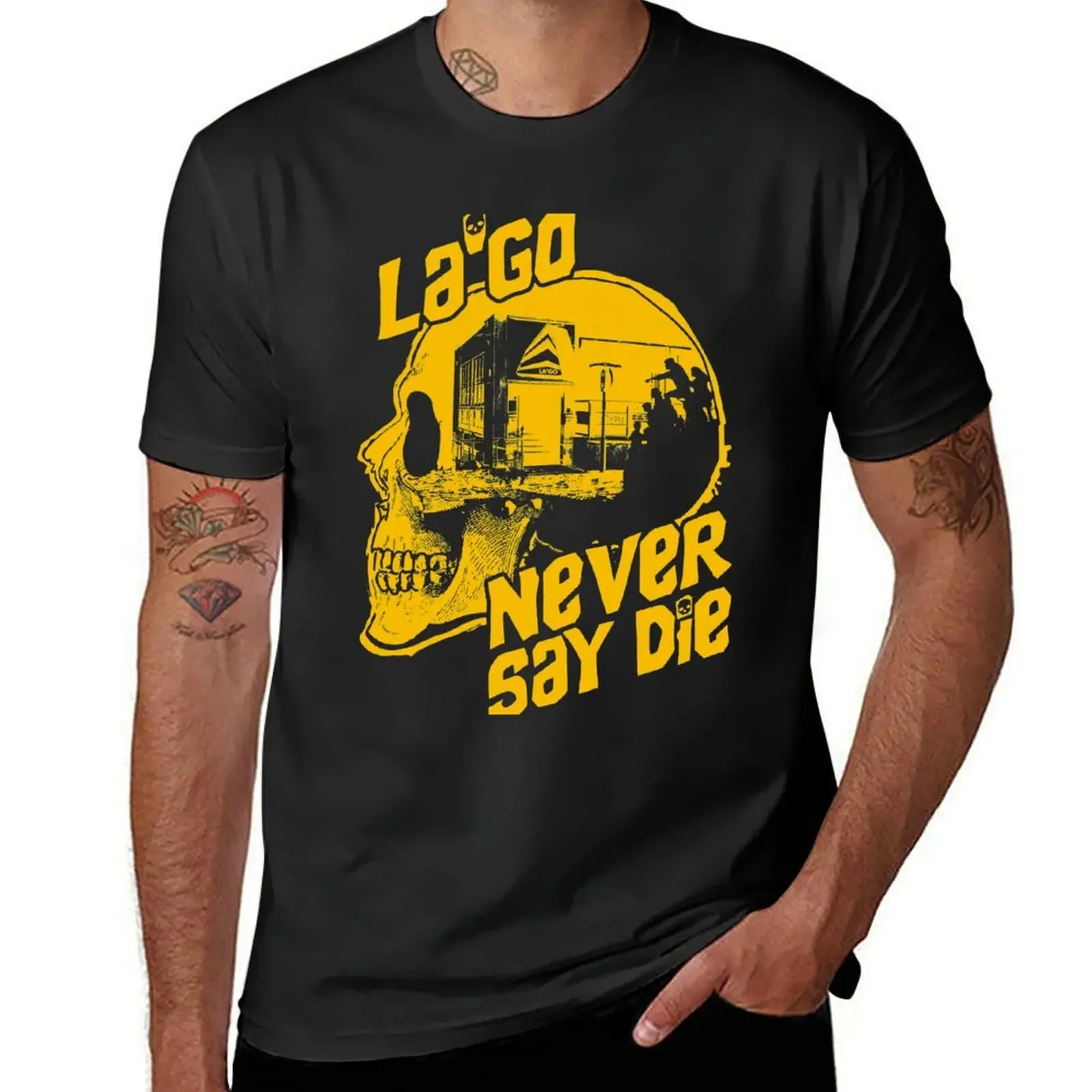 La'go - Never Say Die T-Shirt man t shirt graphic t shirts anime shirts men