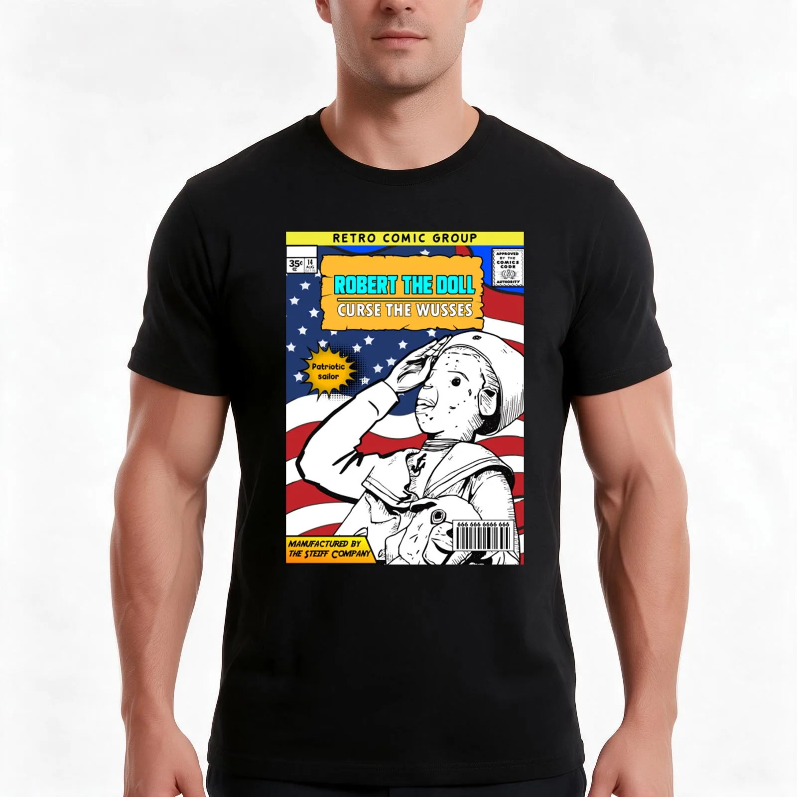 ROBERT THE DOLL VINTAGE T-Shirt, Summer Casual Cotton Tee, Oversized Streetwear Tops, Vintage Graphic Print, Unisex Men Women