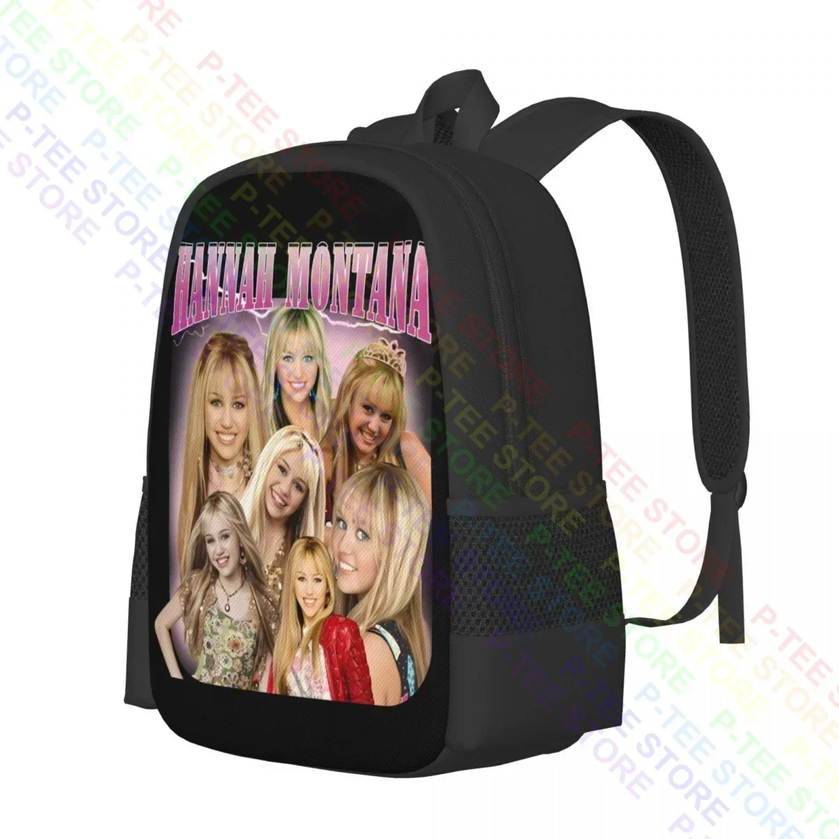 Hannah Montana Miley Cyrus P-198Backpack Large Capacity Foldable Sports Style