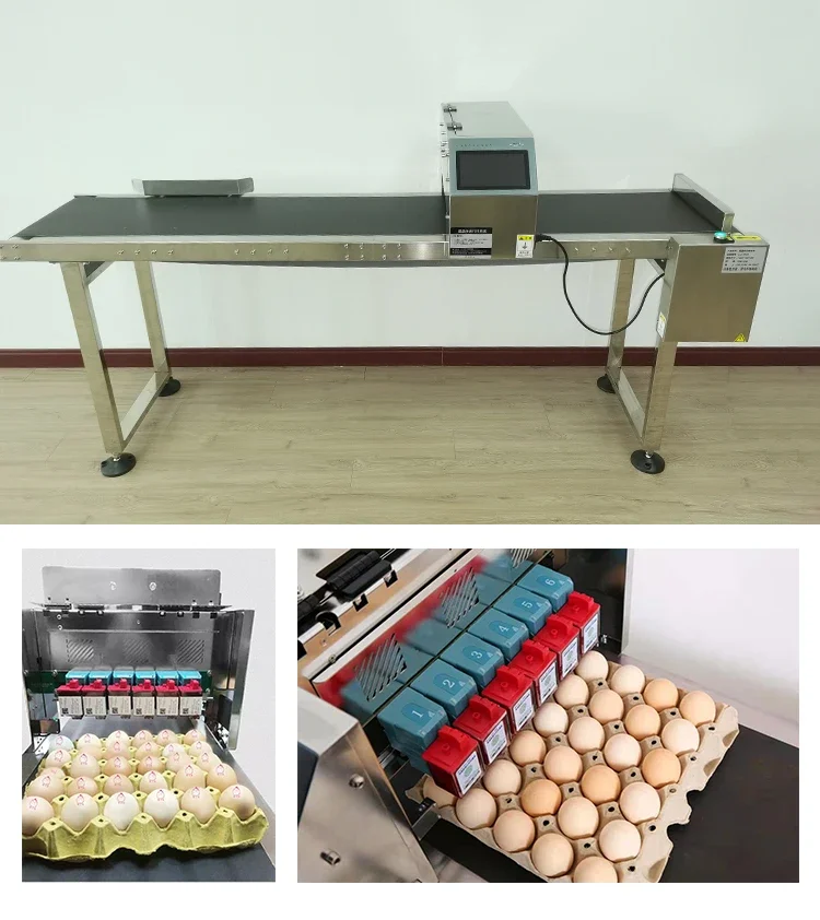 Wholesale Automatic Inkjet Printer for Eggs Multi-Function TIJ Egg Printer with New Edible Ink for Farms and Retail Industries