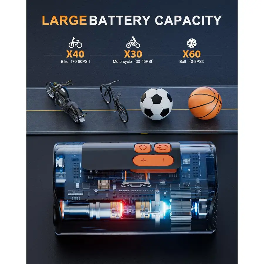مضخة دراجة، مضخة إطار دراجة صغيرة 160 رطل لكل بوصة مربعة، مضخة دراجة سريعة 4X مع مقياس ضغط رقمي، مضخة هواء للدراجة الجبلية، موتو، #3
